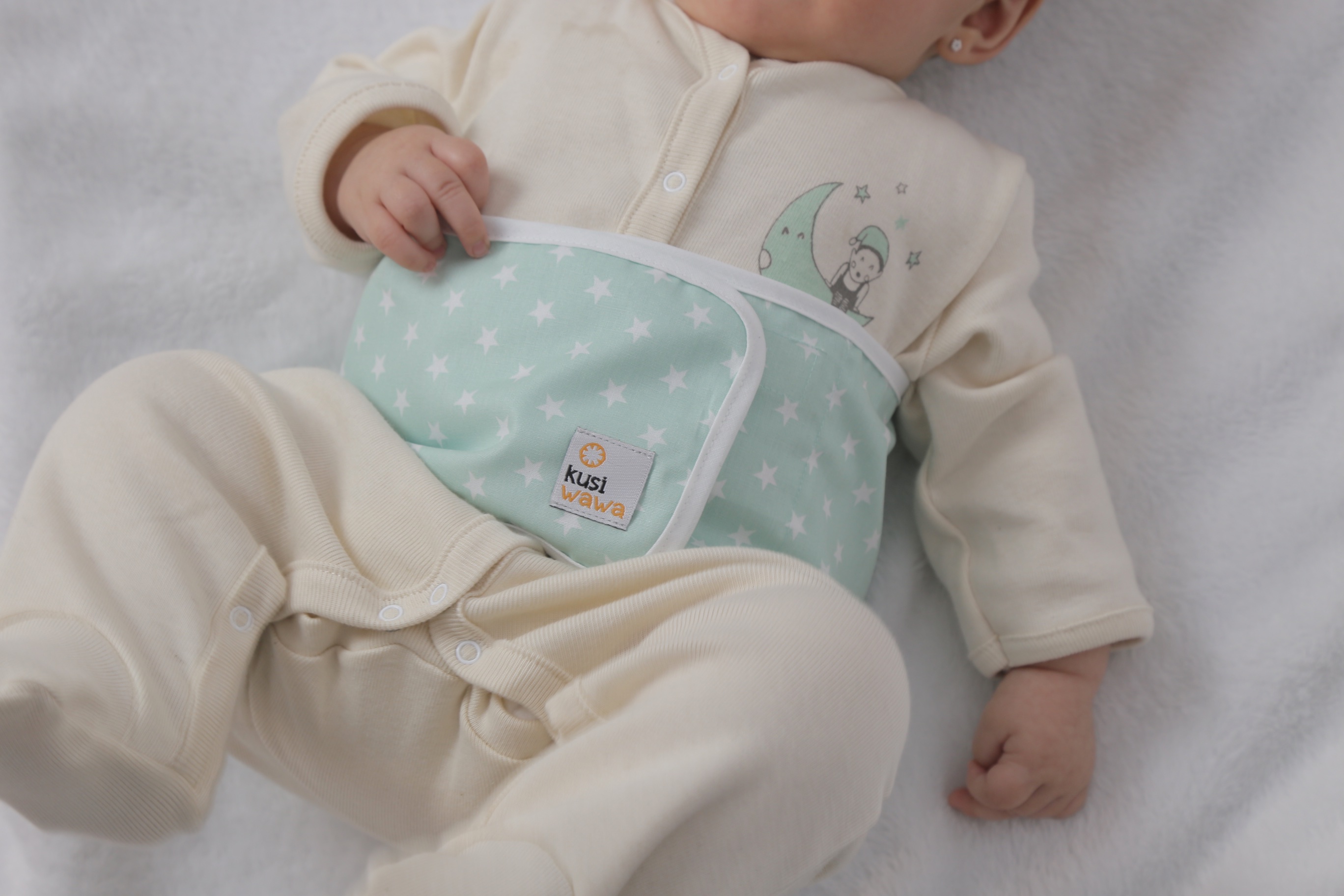 The thermal pad of the Wawa Band to alieviate baby colic