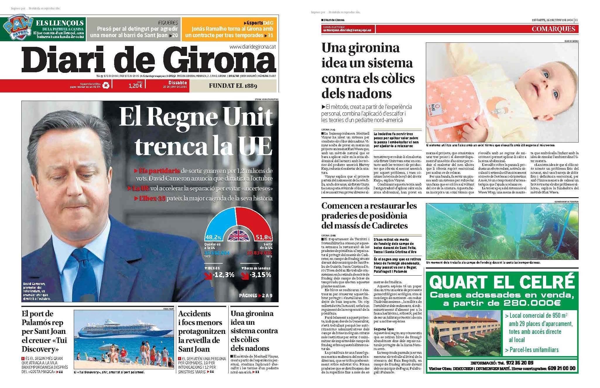 Kusi Wawa en el Diari de Girona